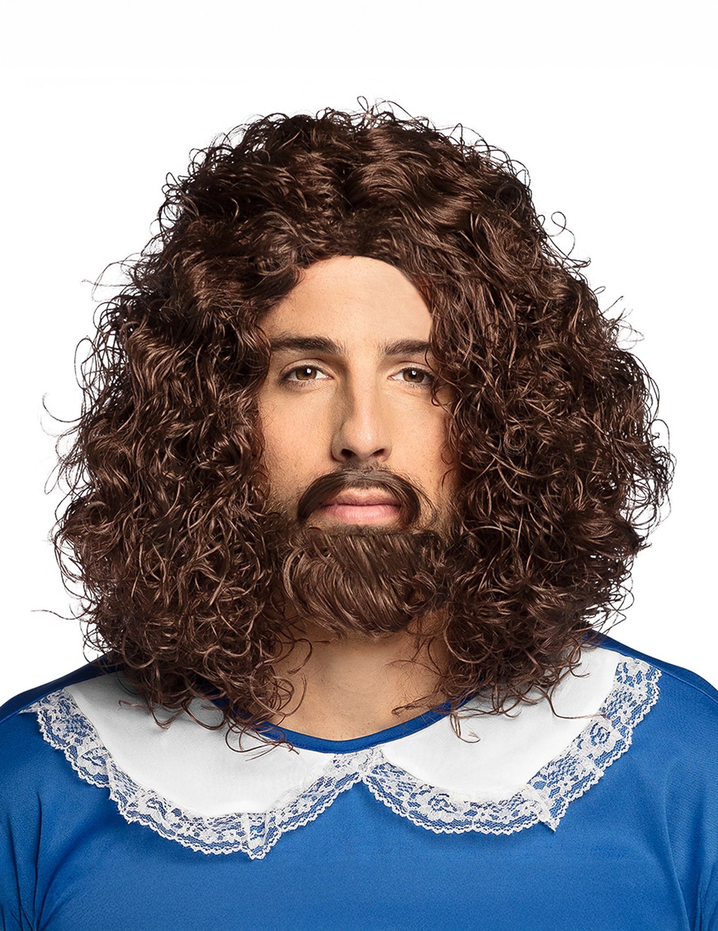 Perruque et moustache Mousquetaire homme