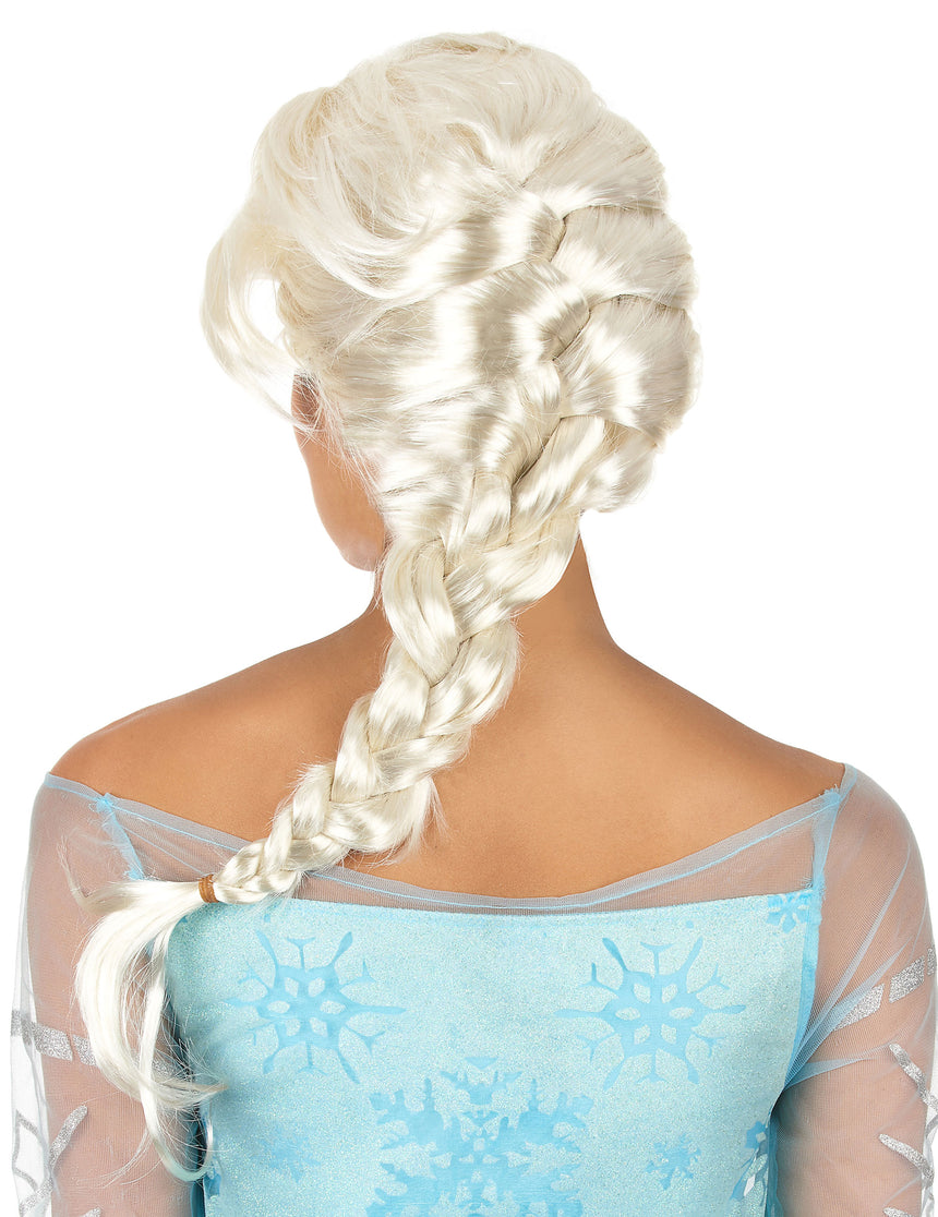 Perruque femme blonde avec tresse