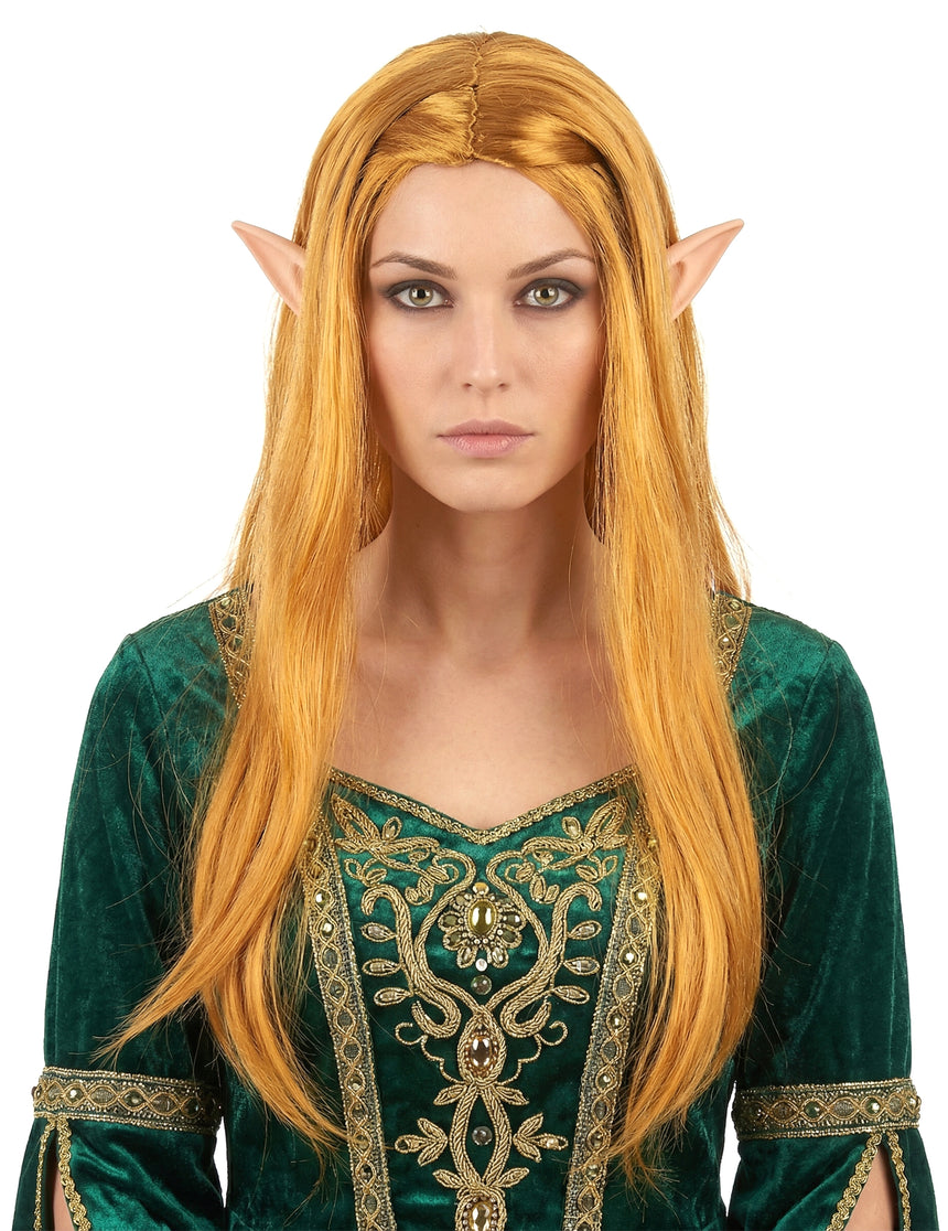 Perruque longue hippie rousse femme
