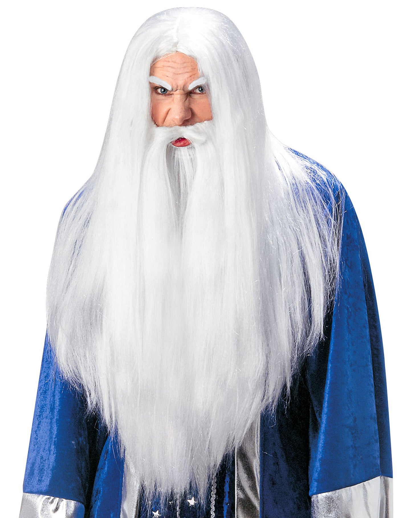 Perruque magicien avec barbe adulte