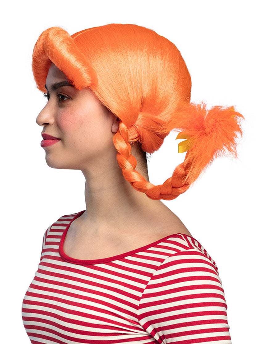 Perruque orange femme