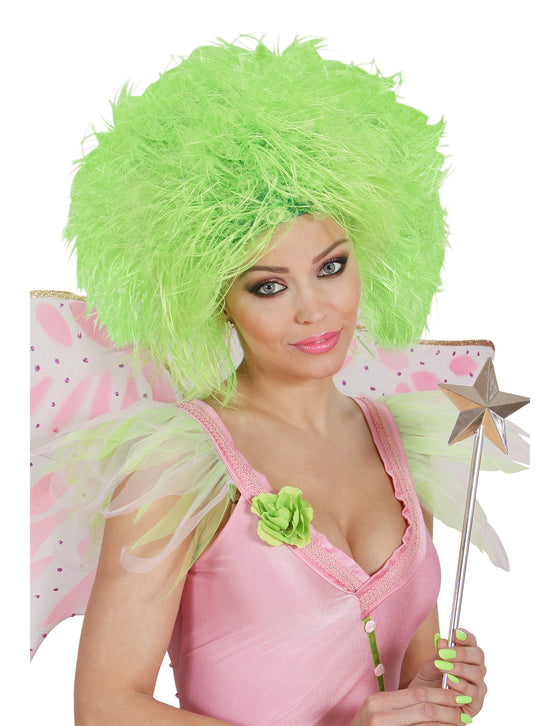 Perruque verte fluo femme