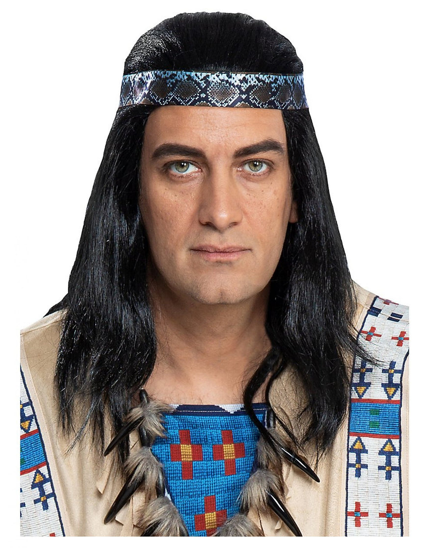 Perruque Winnetou adulte