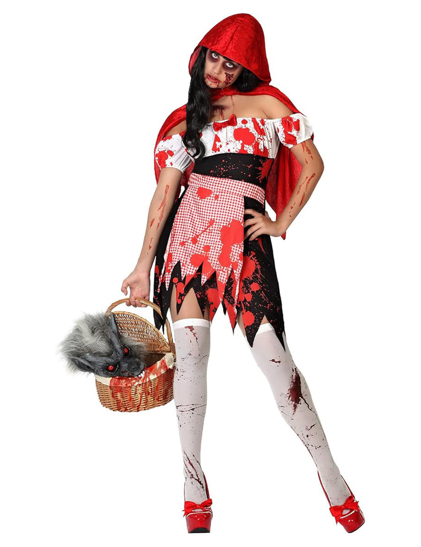 Petit chaperon rouge zombie femme