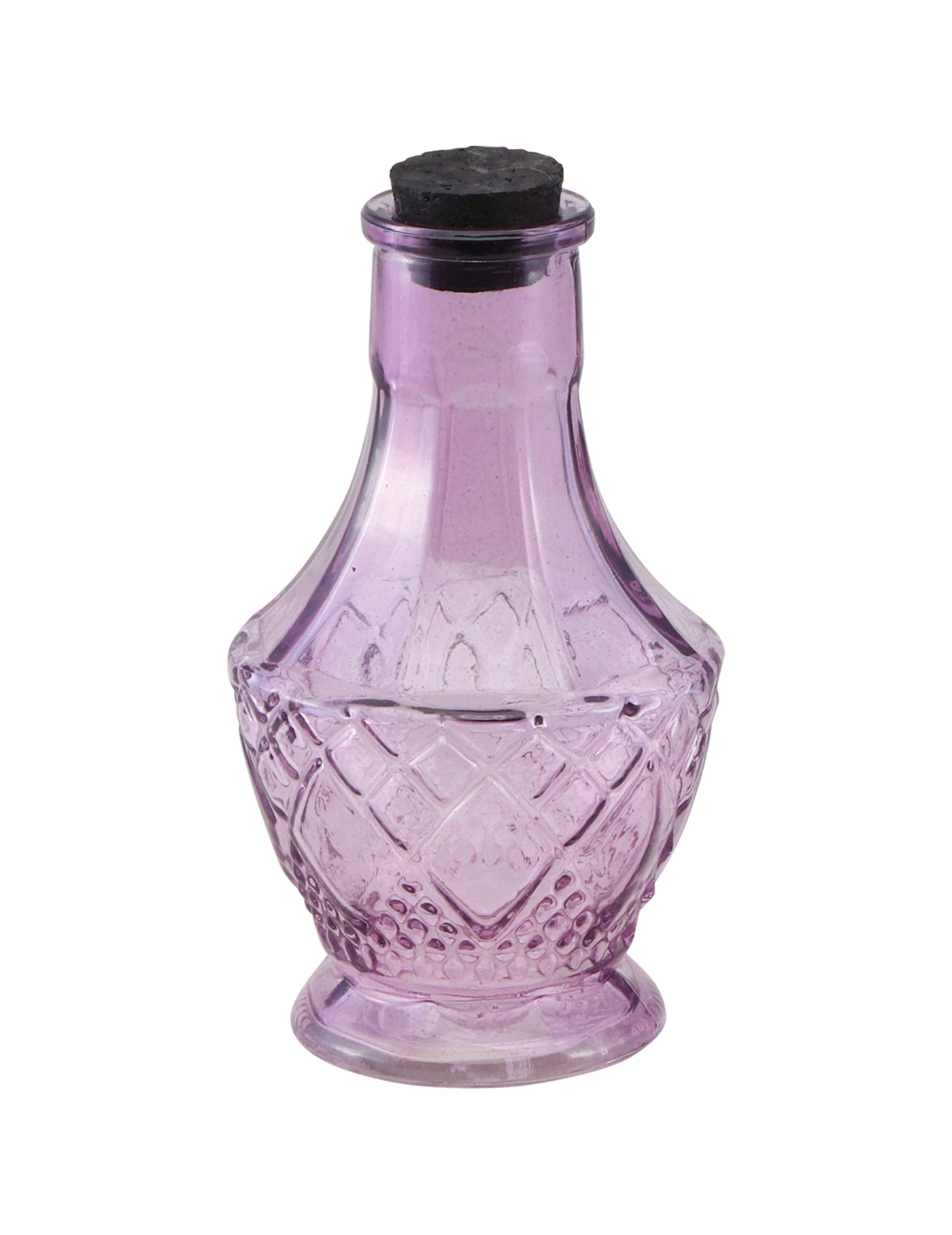 Fiole en verre violette 11,5 cm