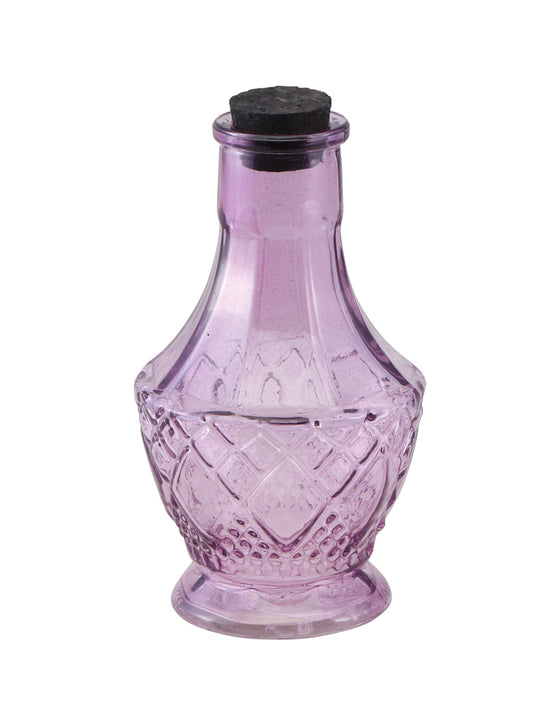 Fiole en verre violette 11,5 cm