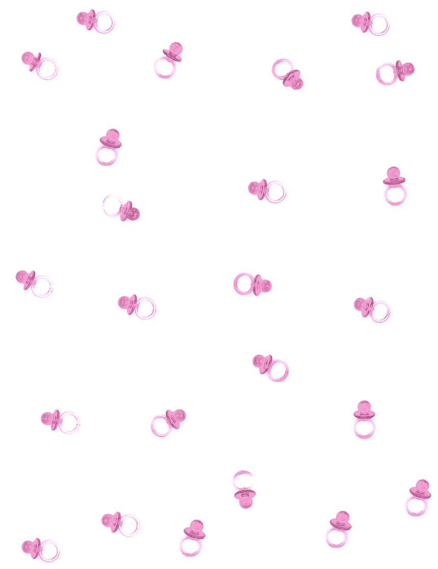 Petites sucettes roses transparentes lot de 18