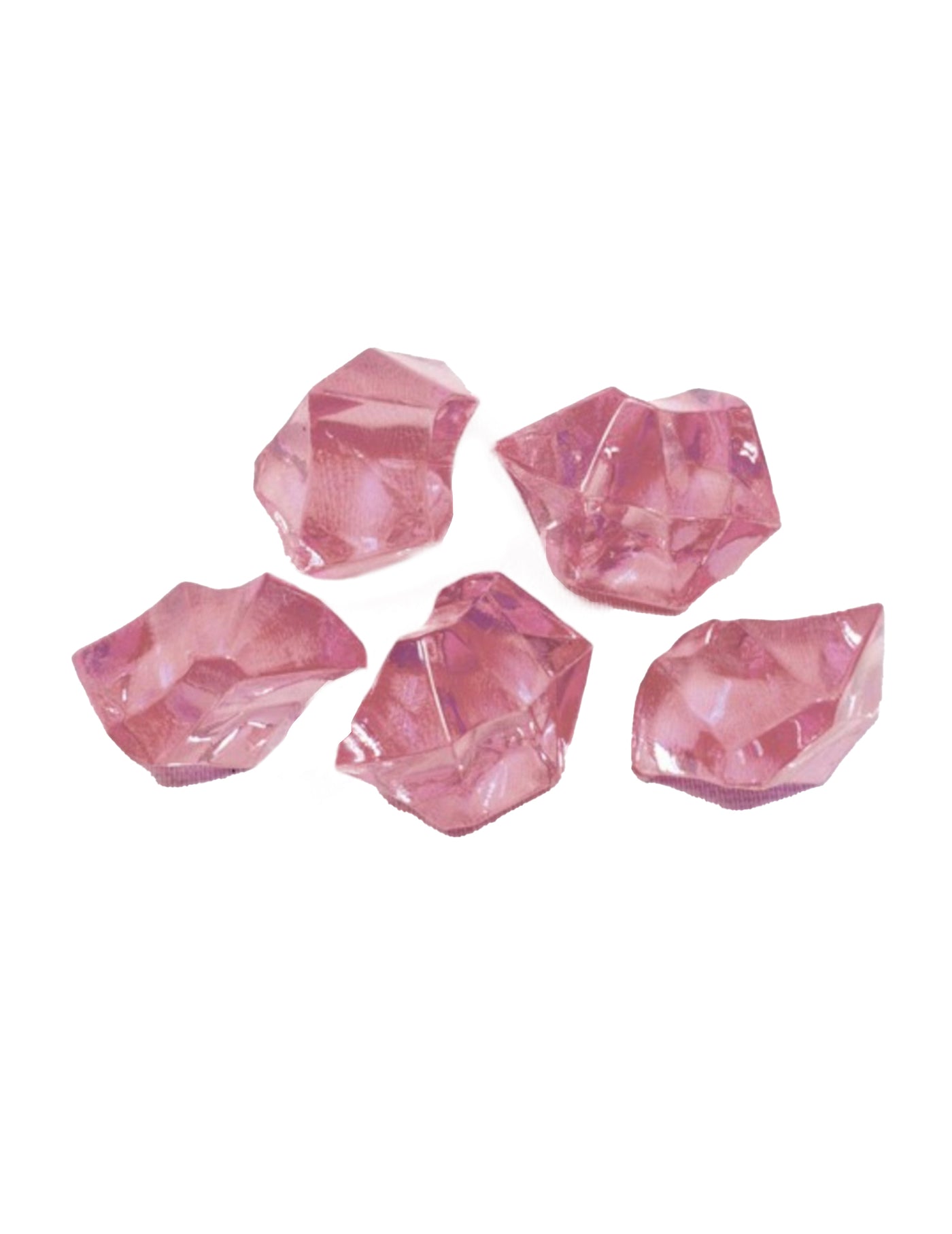 Pierres effet cristal rose 100 gr pour décoration de table