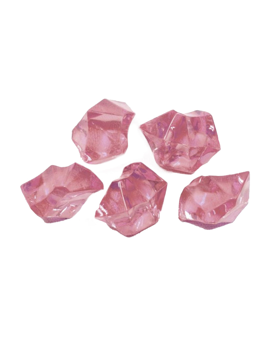 Pierres effet cristal rose 100 gr pour décoration de table