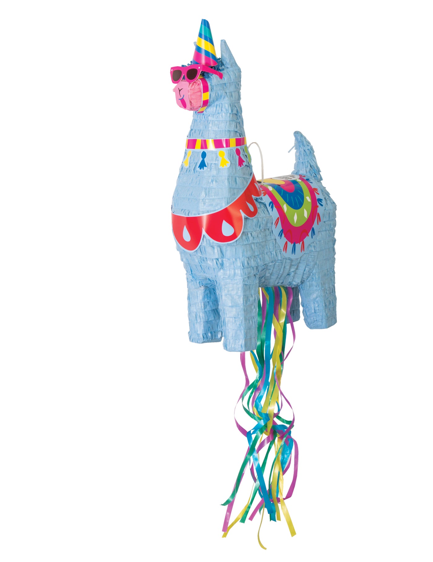 Piñata lama bleu 50 cm