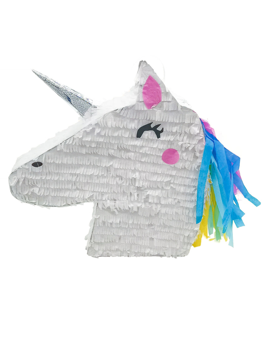 Piñata tête de licorne kawaï 47 x 32 x 8 cm