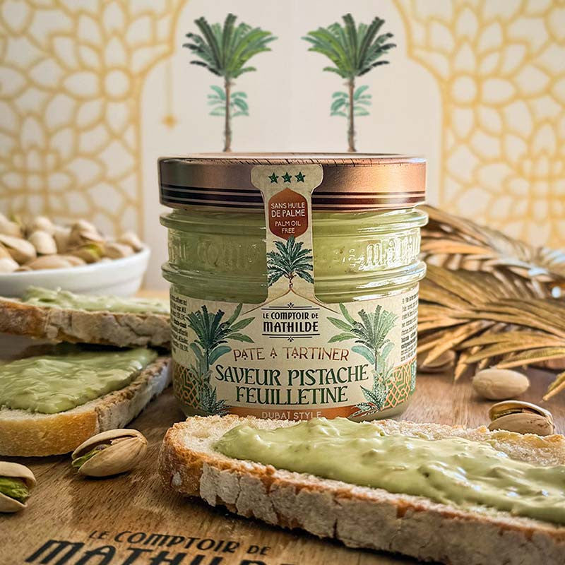 Saveur Pistache Feuilletine - Dubaï Style - Pâte à Tartiner - 250g
