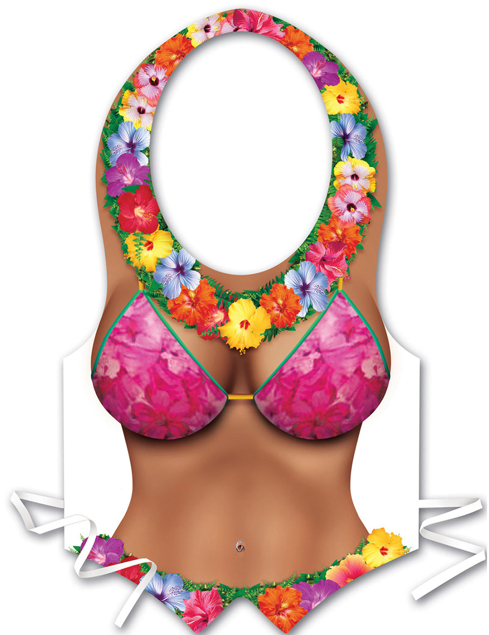 Tablier plastique femme Hawaï