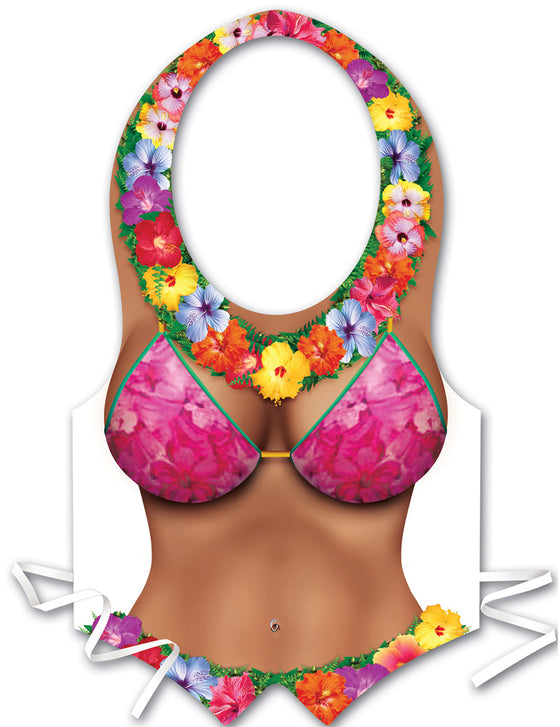 Tablier plastique femme Hawaï