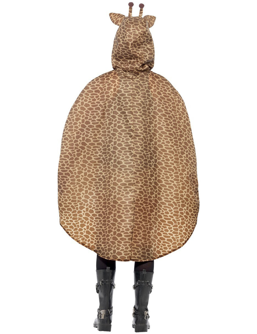Poncho girafe adulte