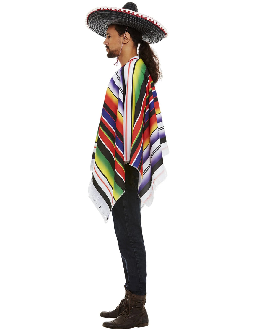 Poncho mexicain homme