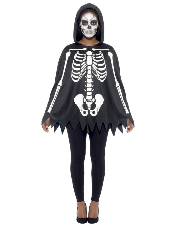 Poncho squelette adulte