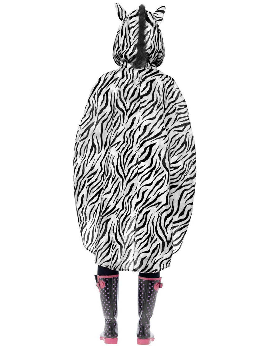 Poncho zèbre adulte