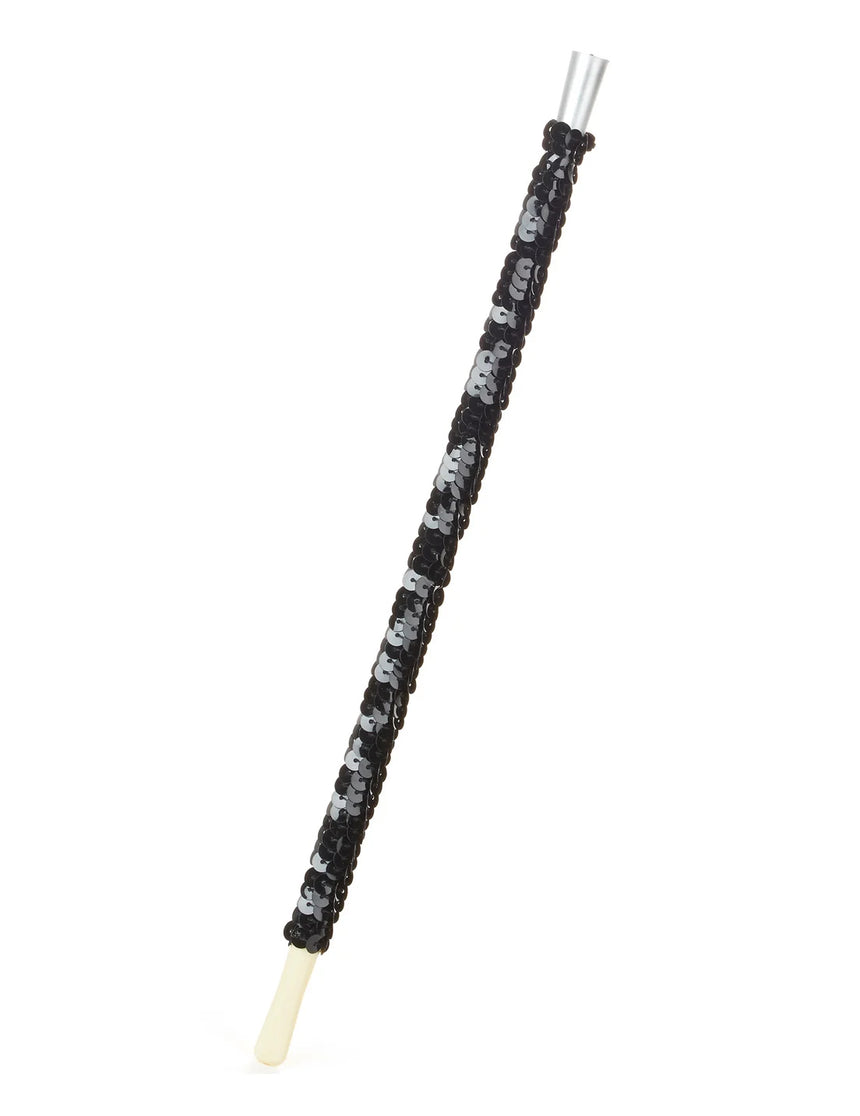 Porte cigarette charleston à sequins noir adulte