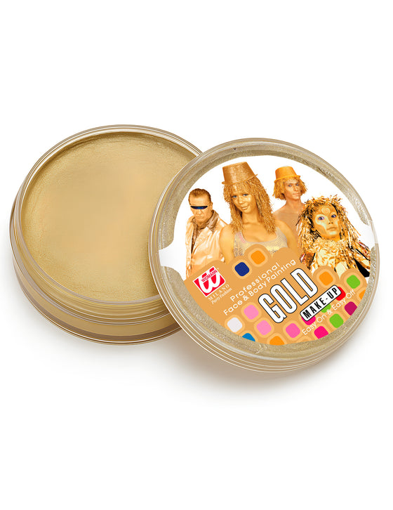 Pot maquillage professionnel à l'eau doré 25 g