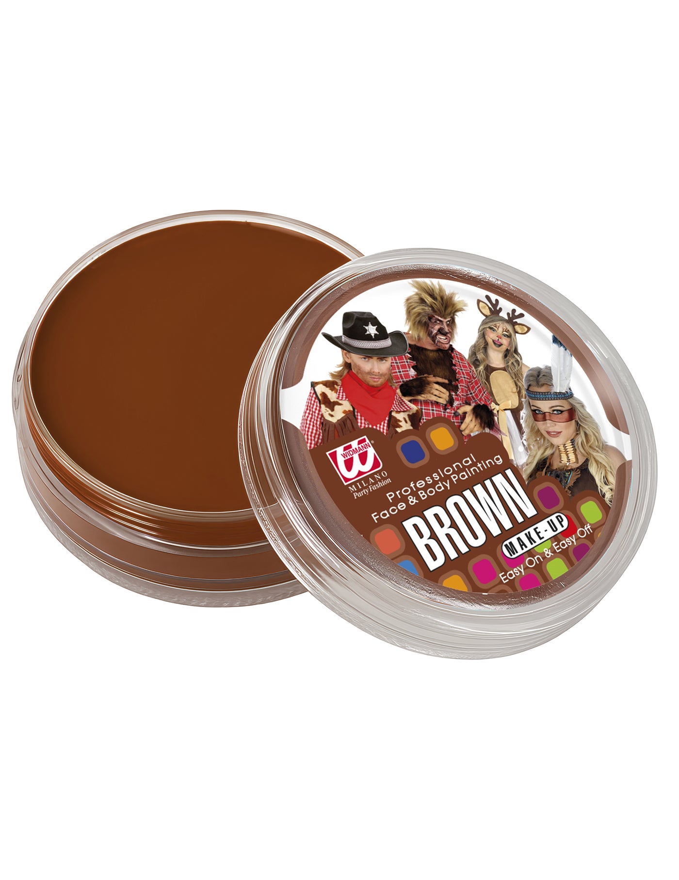 Pot maquillage professionnel à l'eau marron 25 g