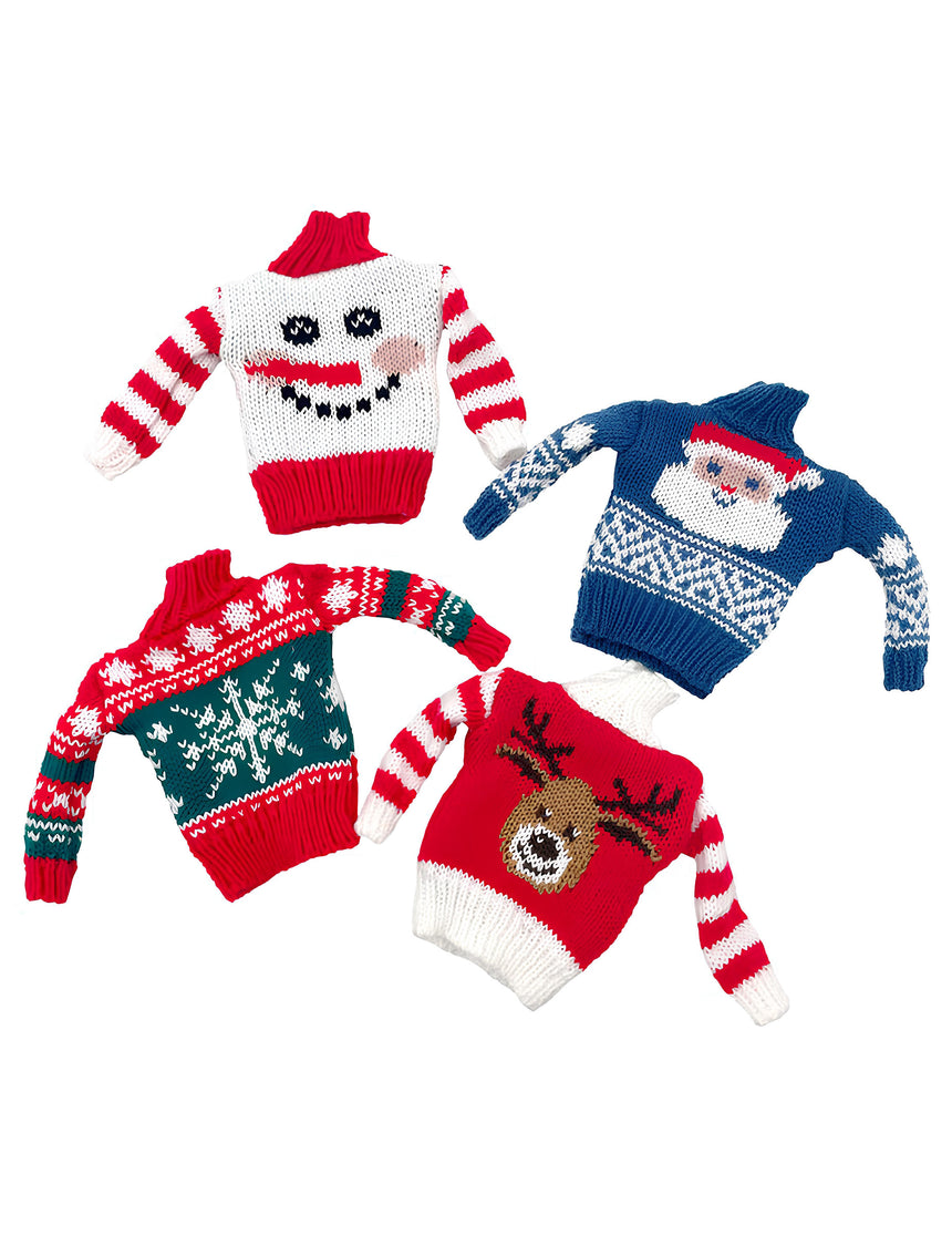 Pull de noël pour poupée lutin farceur aléatoire
