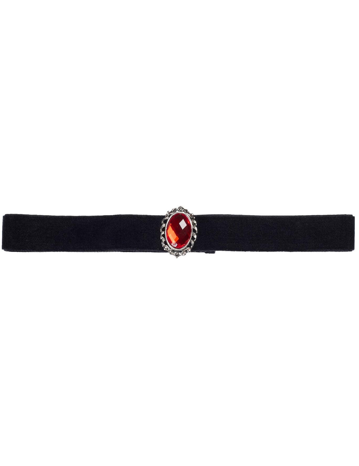 Ras de cou diamant rouge adulte Halloween