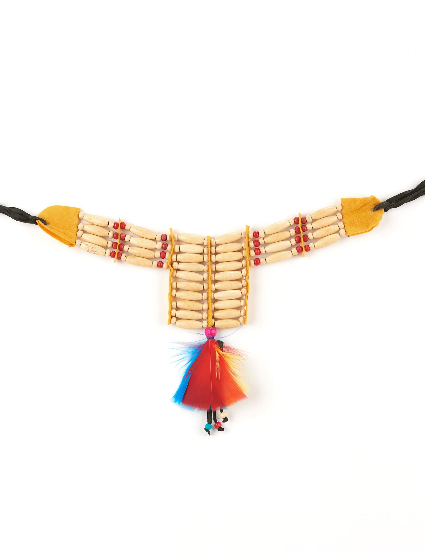 Ras de cou indien à plumes femme