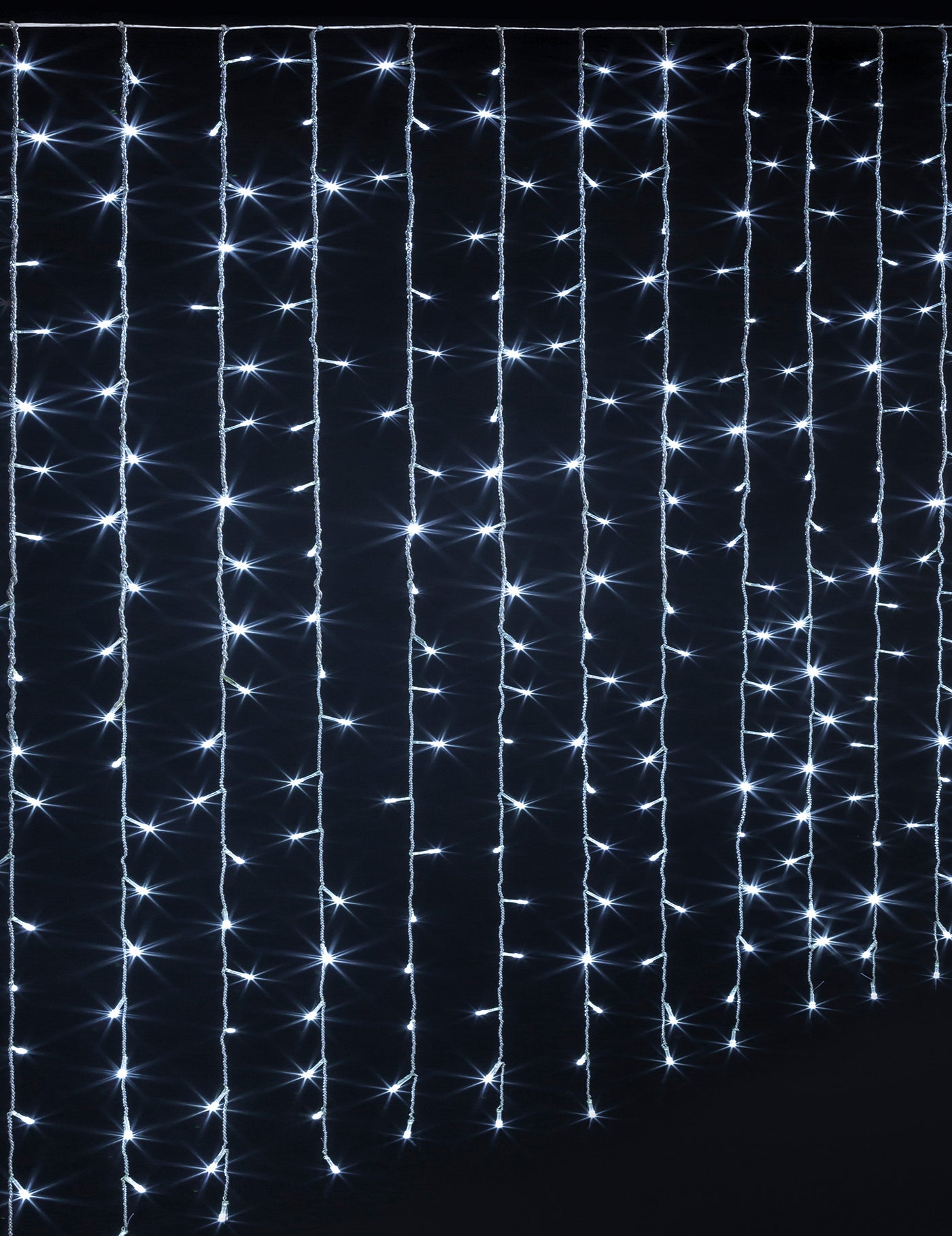 Rideau lumineux intérieur extérieur blanc froid 100 x 200 cm