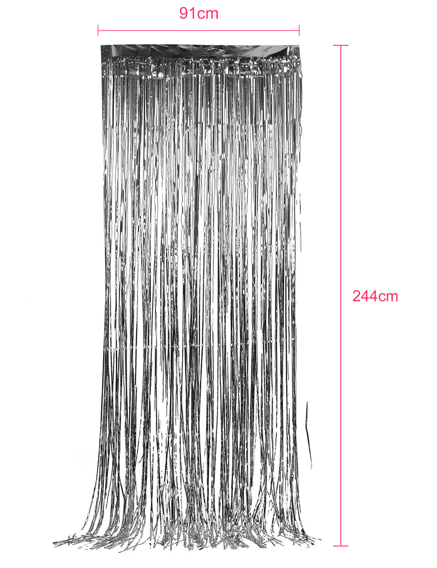 Rideau scintillant argent 91 x 244 cm