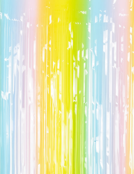 Rideau scintillant multicolore pastel 100 x 195 cm