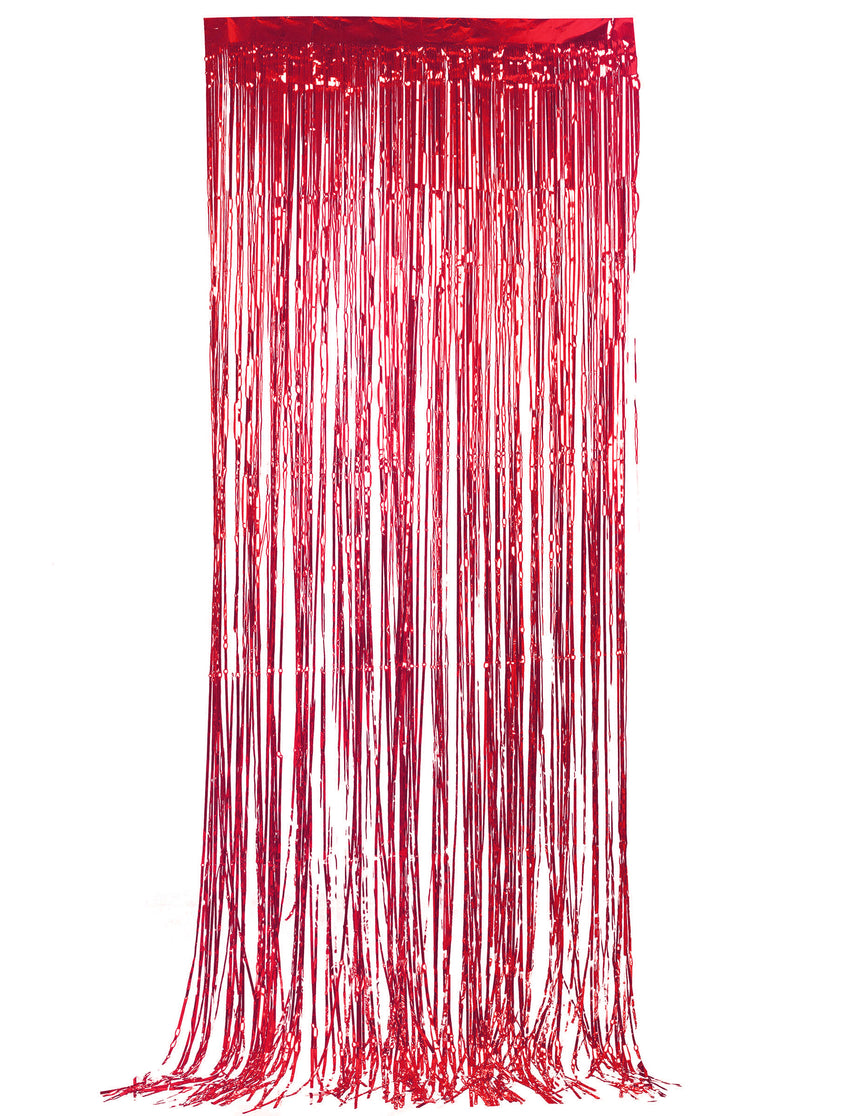 Rideau scintillant rouge