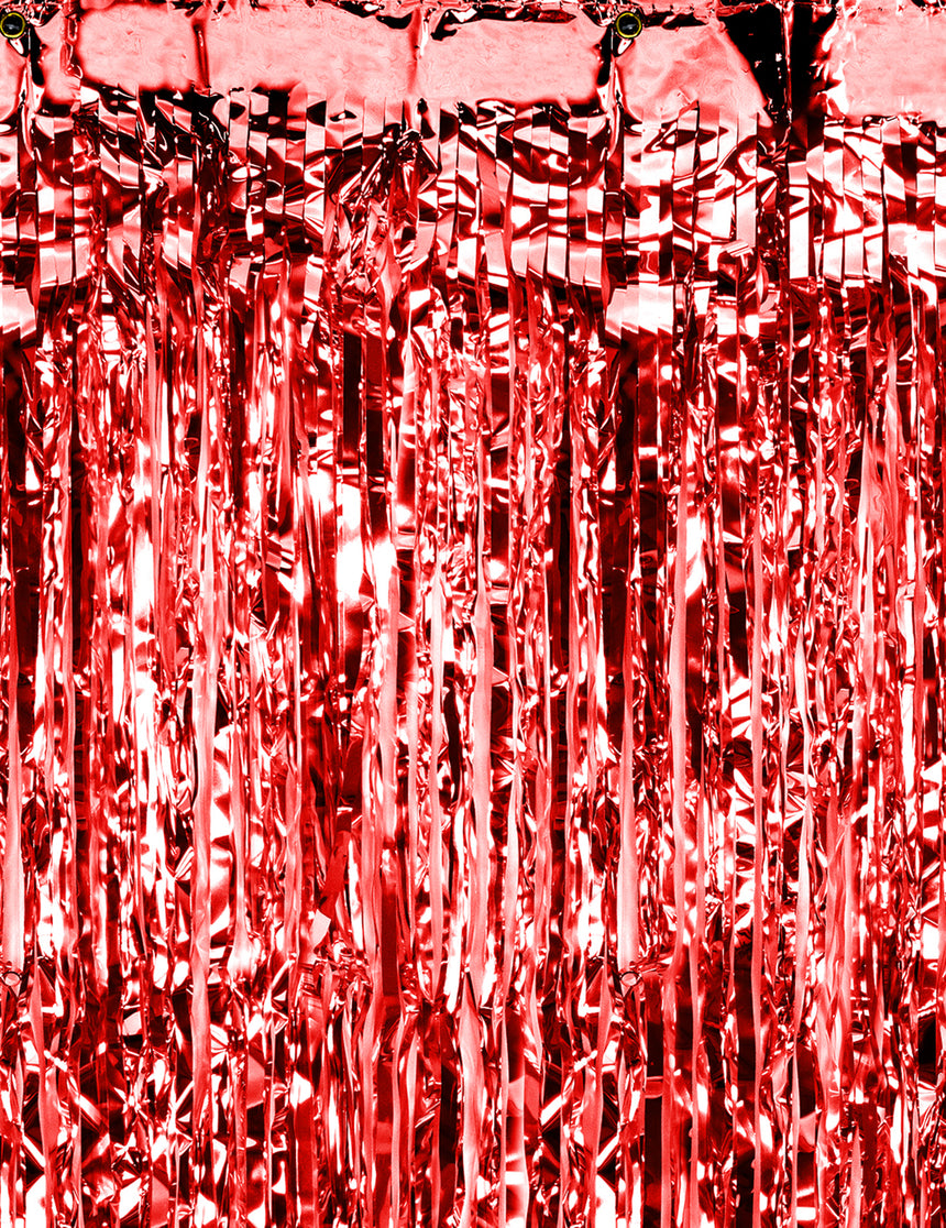 Rideau scintillant rouge