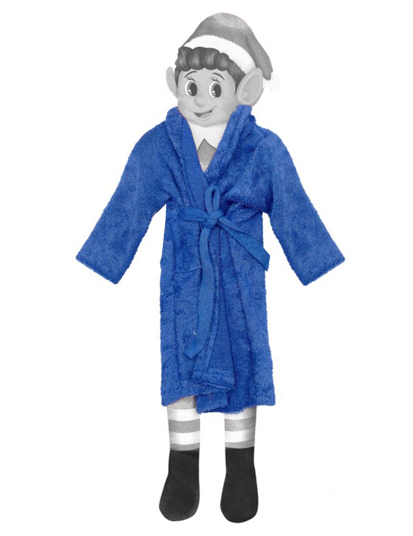 Robe de chambre bleue pour poupée lutin farceur