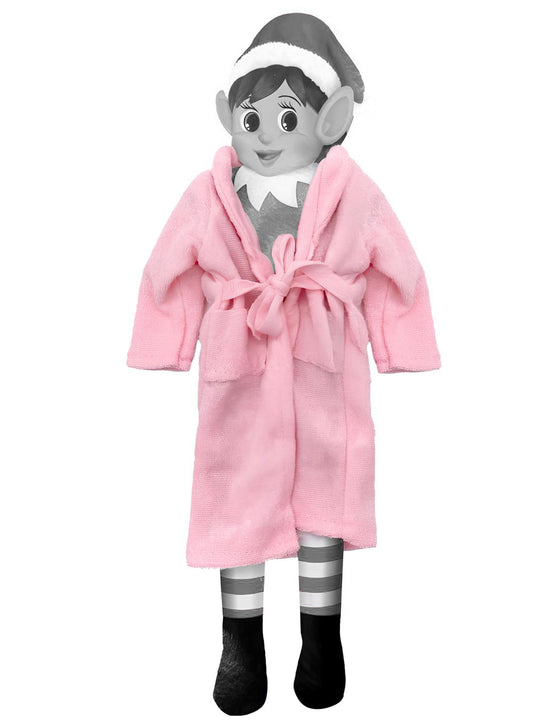 Robe de chambre rose pour poupée lutin farceur
