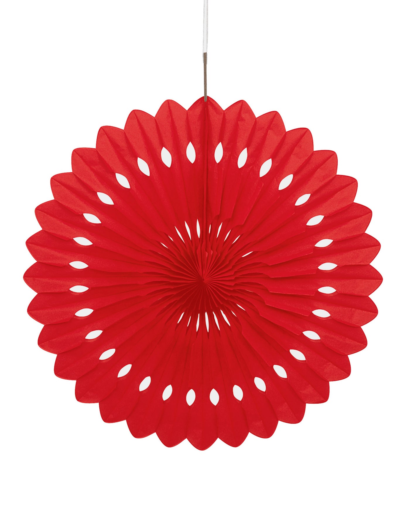 Rosace rouge à suspendre 40 cm