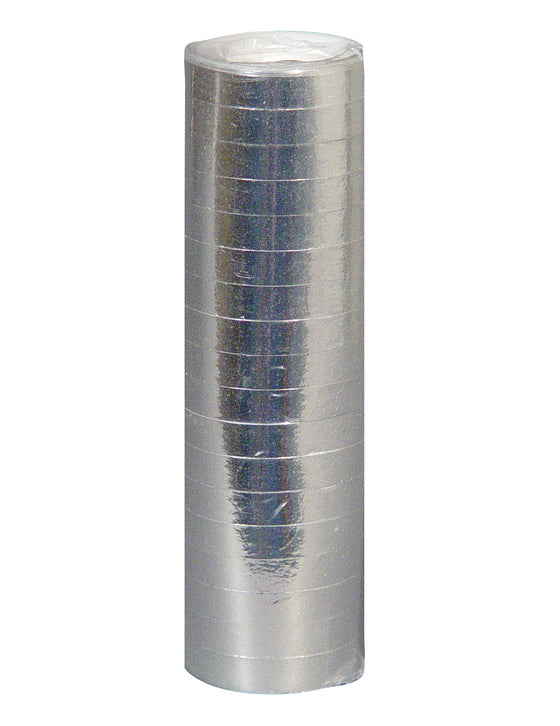 Rouleau de serpentins argentés 4 m