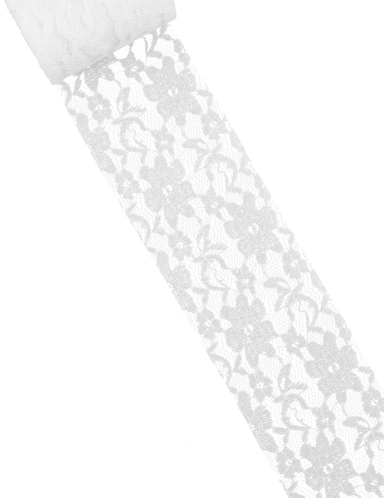 Rouleau dentelle 10 cm x 10 m blanc vintage