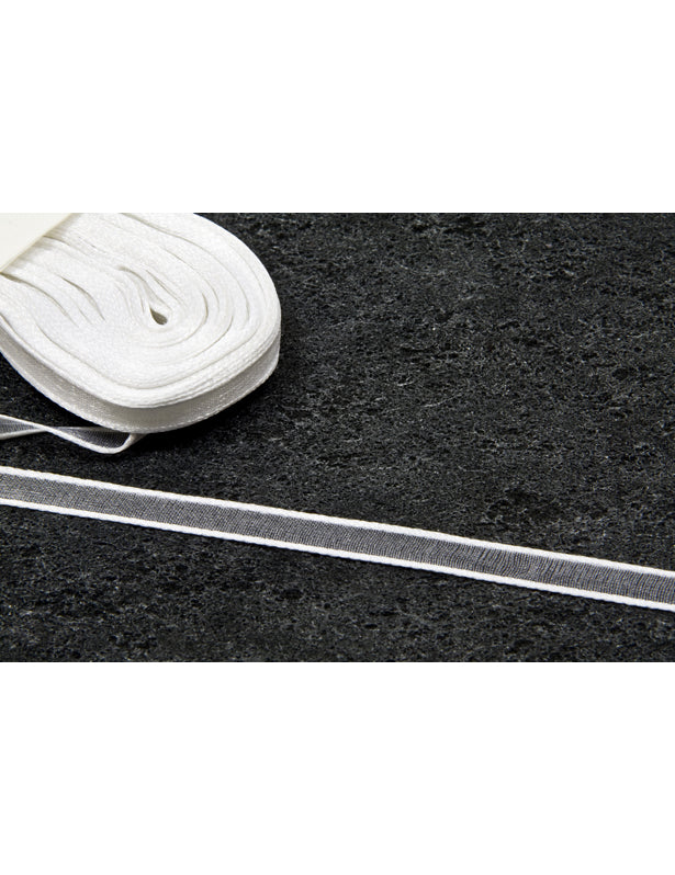 Ruban fin en organza blanc 10 m