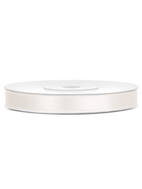 Ruban satin crème 0.6 cm x 25 m