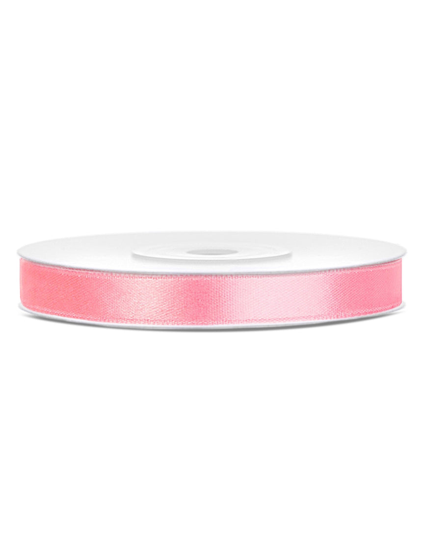 Ruban satin rose 0.6 cm x 25 m
