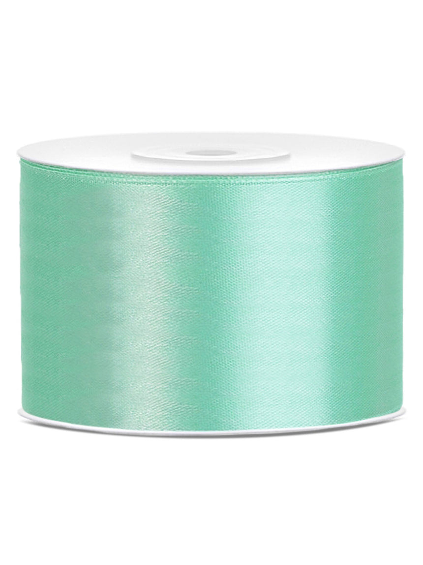 Ruban satin vert menthe 5 cm x 25 m pour décoration