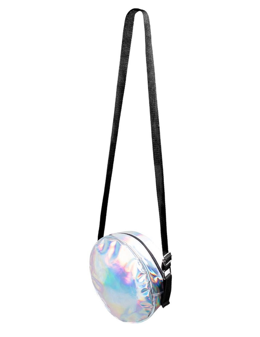Sac à bandoulière rond holographique