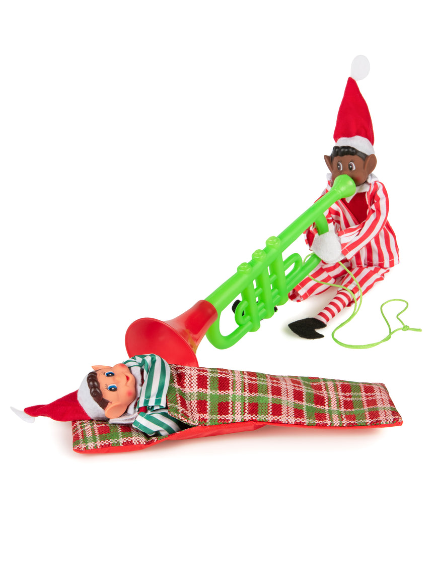 Sac de couchage avec oreiller pour lutin farceur