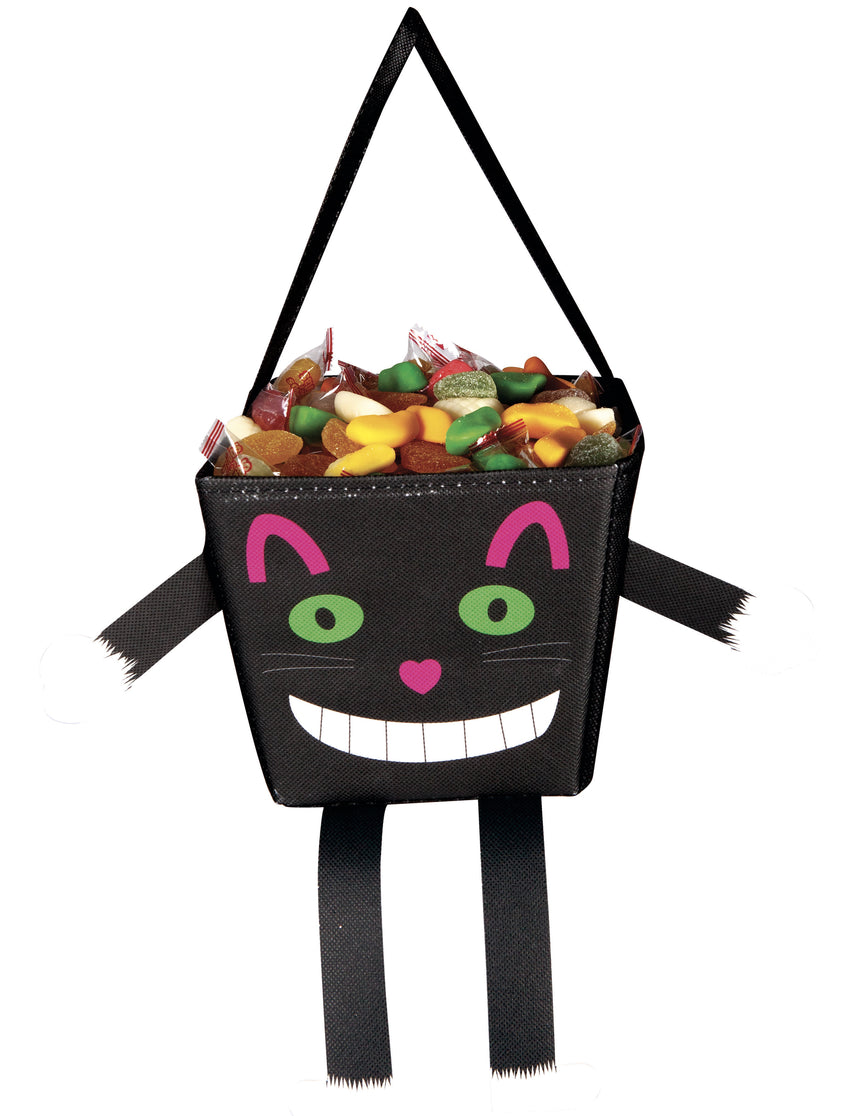 Sac petit chat rigolo avec bras et jambes 17 cm