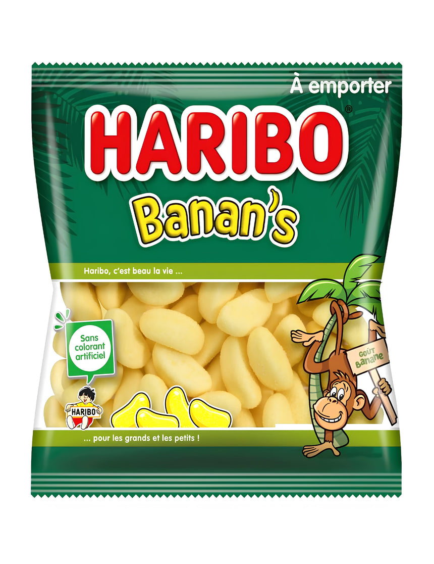 Sachet Bonbons Banane Haribo - 120 g