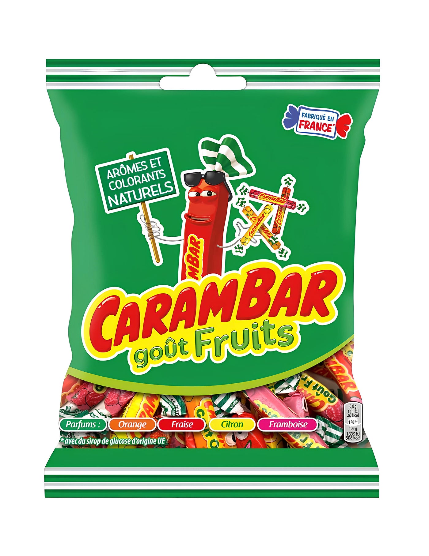 Sachet Carambar fruits - 130 g