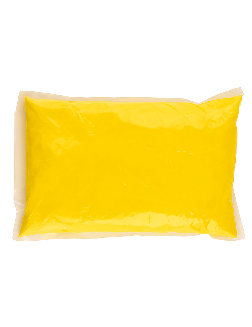 Sachet de poudre 500 g à effet Holi jaune fluo