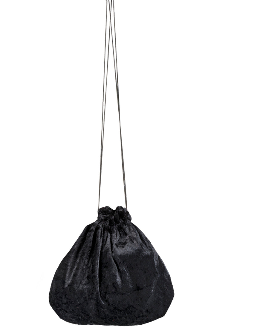 Sacoche velours noir 27 cm
