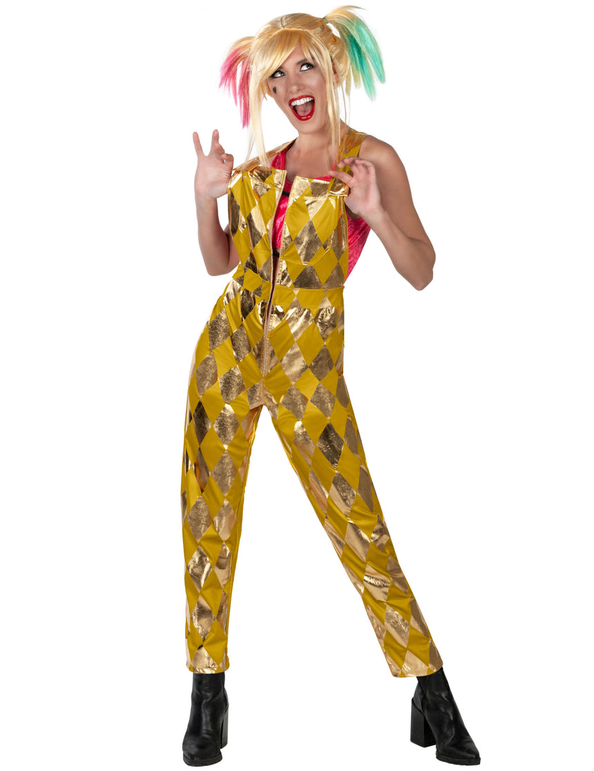 Salopette dorée Harley Quinn Birds of Prey femme